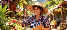 Seller in a local community